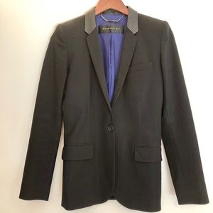 Barbara Bui leather trim blazer